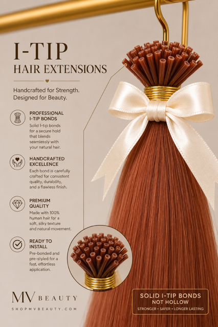 Reds & Coppers Collection | Premium I-Tip Human Hair Extensions